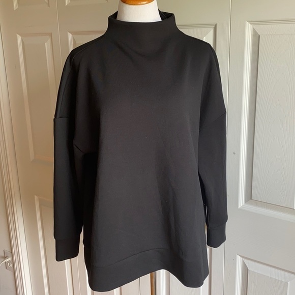 MPG Black Side-Slit Expressive Mock Neck Sz XL - Picture 2 of 11